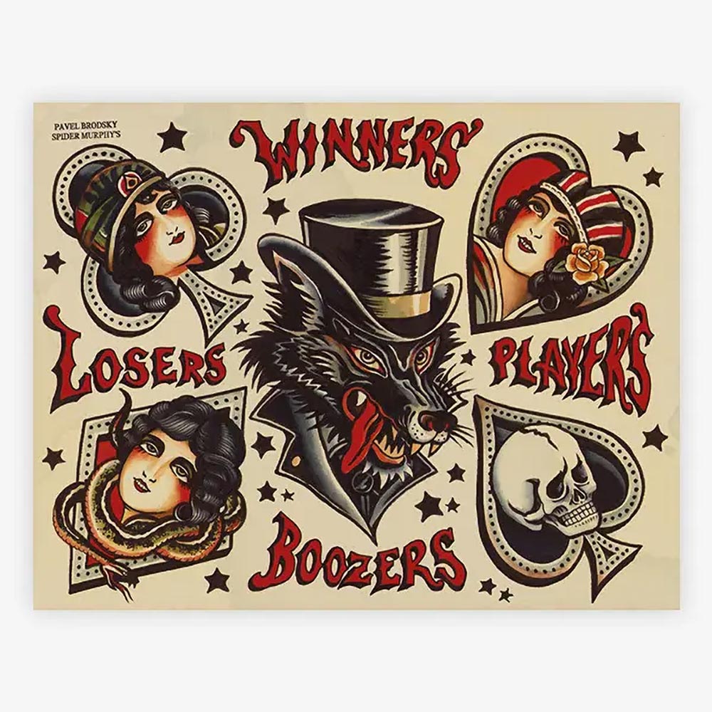 Spider Murphy’s Tattoo Flash Volume III — Hardcover Book