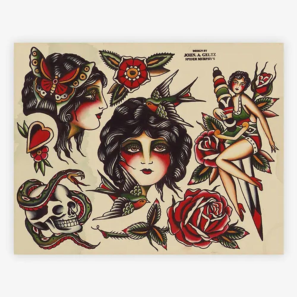 Spider Murphy’s Tattoo Flash Volume III — Hardcover Book