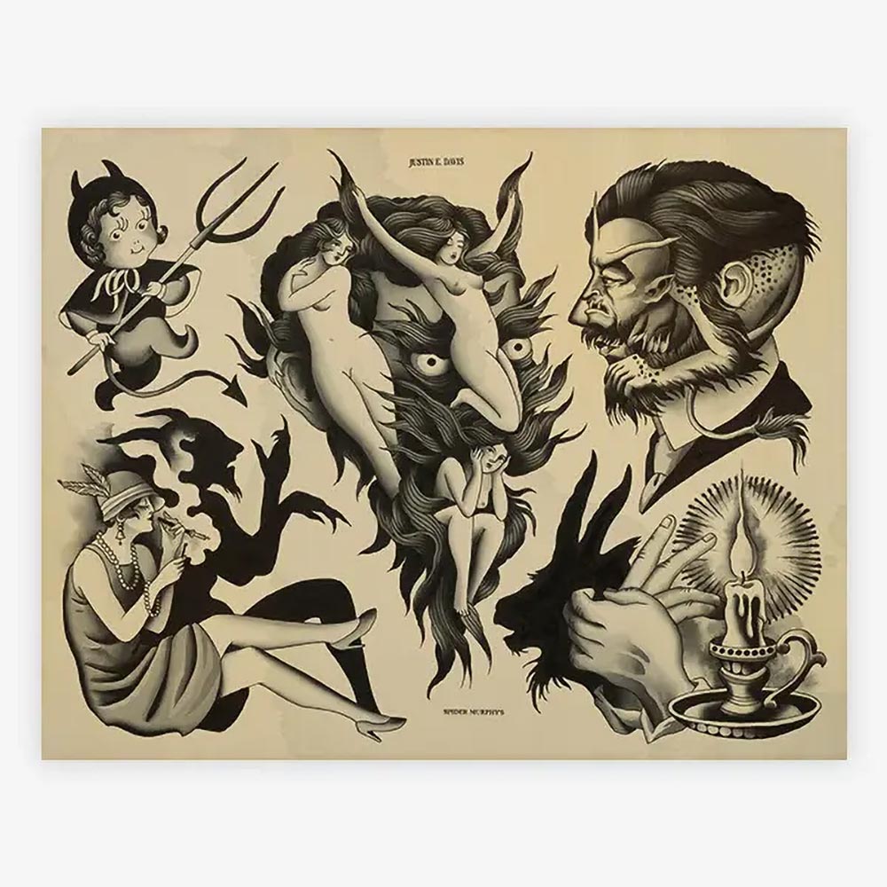 Spider Murphy’s Tattoo Flash Volume III — Hardcover Book