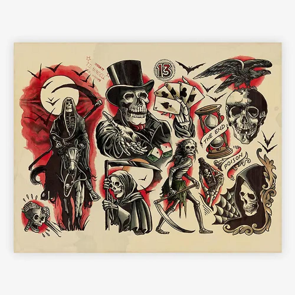 Spider Murphy’s Tattoo Flash Volume III — Hardcover Book