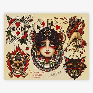 Spider Murphy’s Tattoo Flash Volume III — Hardcover Book