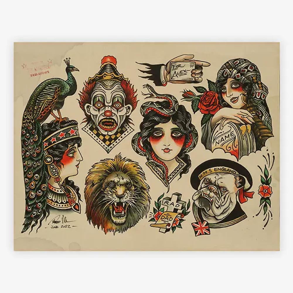 Spider Murphy’s Tattoo Flash Volume III — Hardcover Book