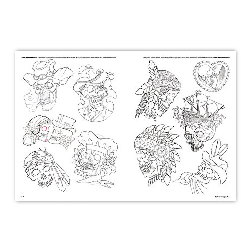 Elaborate Skull Designs — Softcover Book