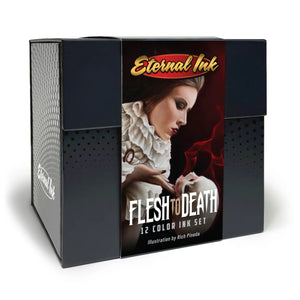 Rich Pineda’s Flesh to Death Set of 12 - 1oz Bottles – Eternal Tattoo Ink