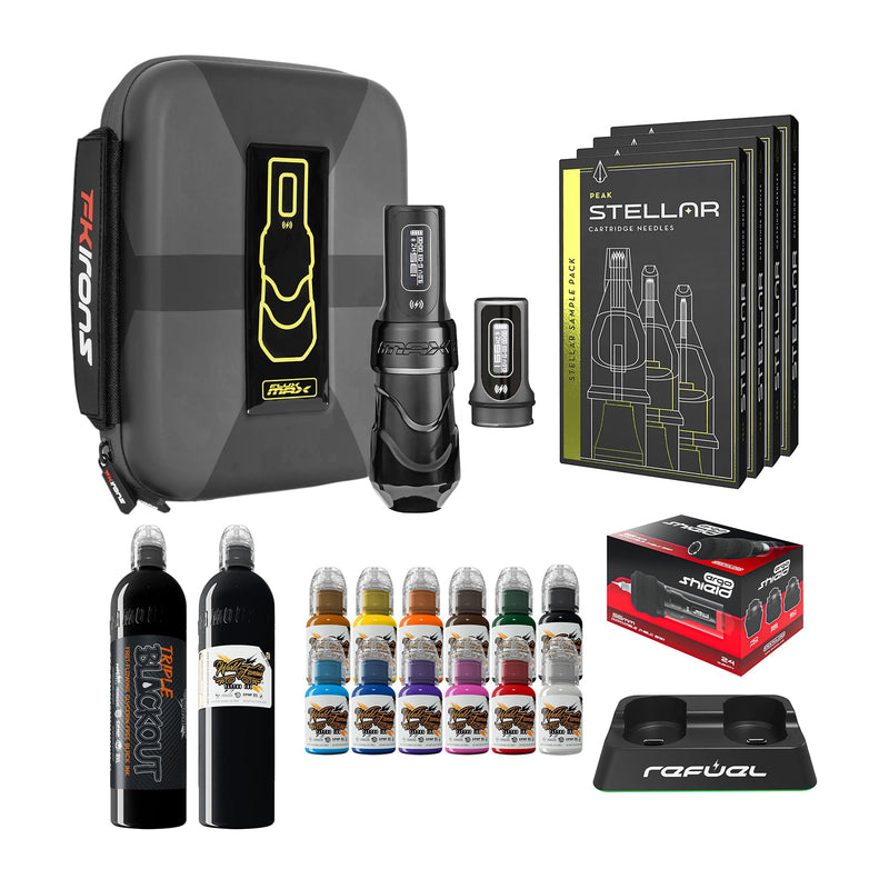 FK Irons Flux Max Pro Bundle With 2 PowerBolt Batteries – Pick Color and Stroke Length