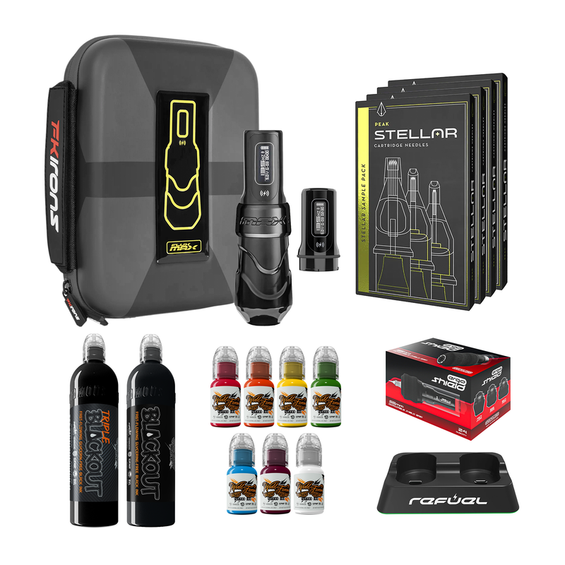FK Irons Flux Max Pro Bundle With PowerBolt Batteries – Pick Color and Stroke Length