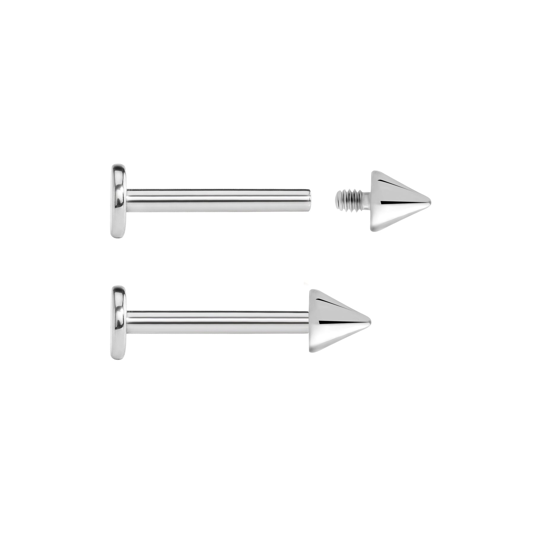 14g - 12g Internally Threaded Steel Cone - Price Per 1