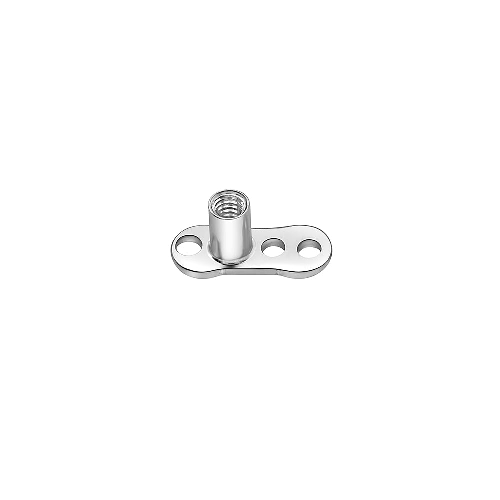 Tilum 14g Titanium Dermal Anchor with 3-Hole Base - Price Per 1
