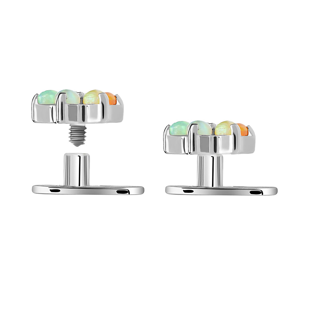 Titanium Dermal Anchor with 2-Hole Base - 7mm