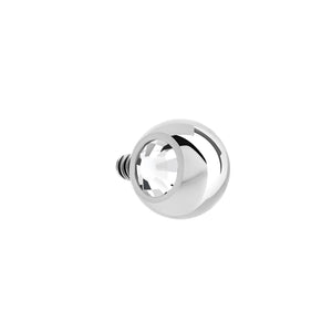 Bezel-Set Side Gem Top - Threaded