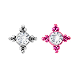 Orbital Micron Bead Cluster Titanium Top - Threaded