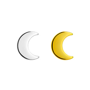 Crescent Moon Titanium Top - Threaded