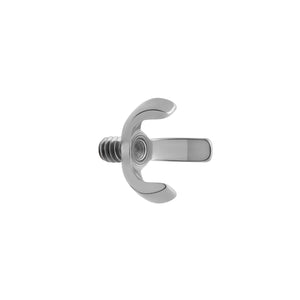 Tilum 14g-12g Internally Threaded Titanium 3-Prong Setting Top - Price Per 1