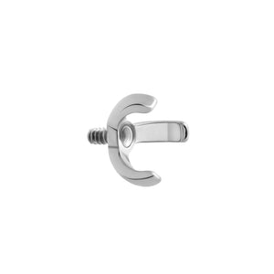 Tilum 18g-16g Internally Threaded Titanium 3-Prong Setting Top - Price Per 1