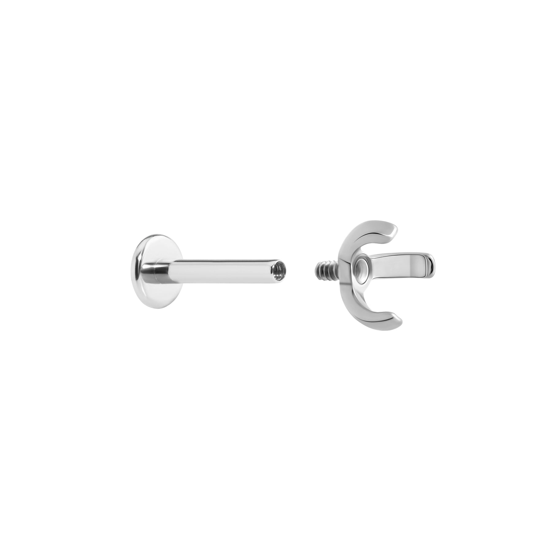 Tilum 18g-16g Internally Threaded Titanium 3-Prong Setting Top - Price Per 1