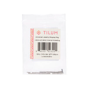 Tilum Replacement Pegs for Jewelry Display Blocks — Pick Threading —Bag of 25