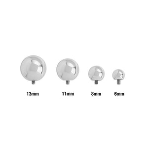 6g Internally Threaded Counter-Sunk Steel Ball - Price Per 1