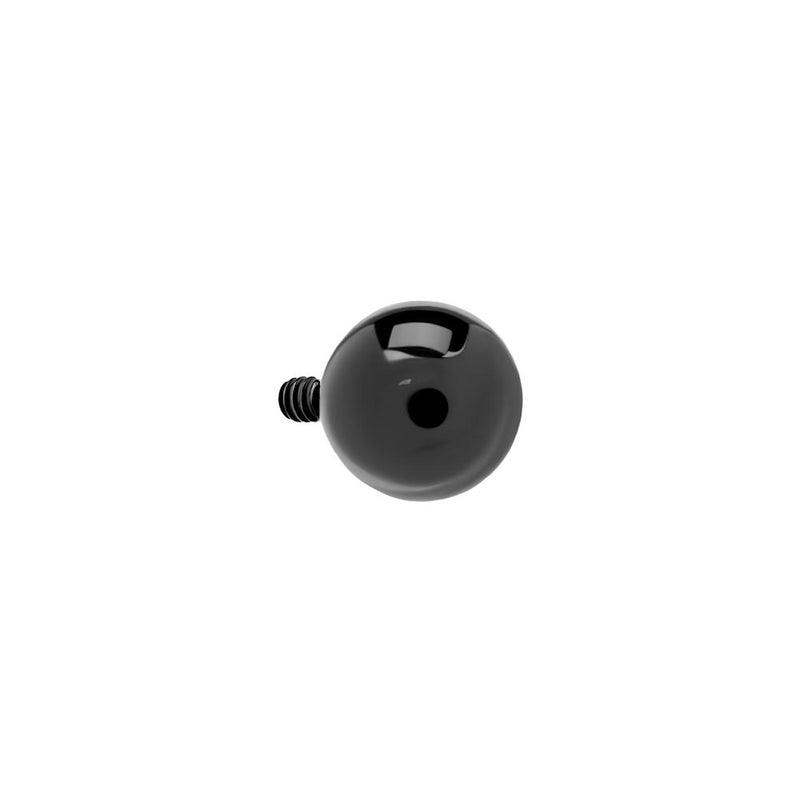 Tilum 14g-12g Internally Threaded PVD Black Titanium Ball - Price Per 1