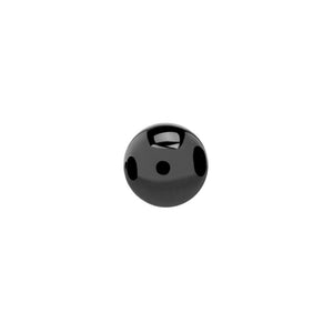 Tilum 14g-12g Internally Threaded PVD Black Titanium Ball - Price Per 1