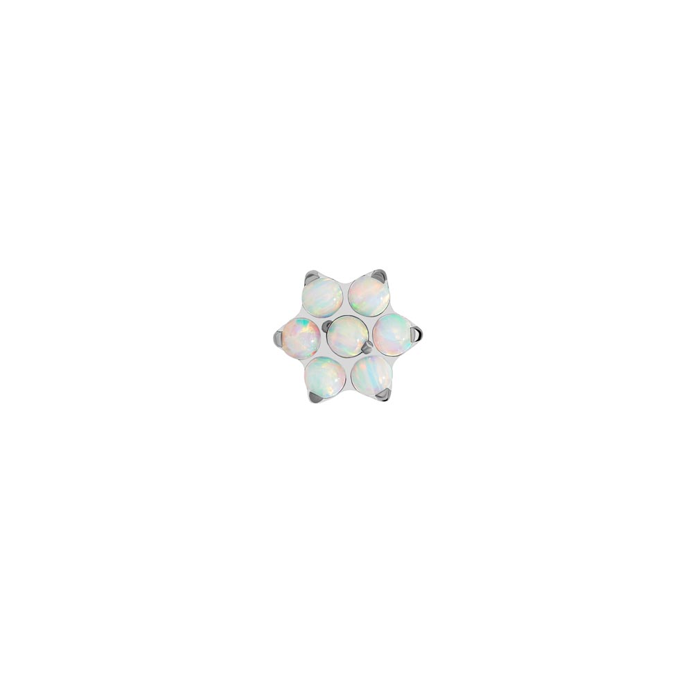Opal Flower Titanium Top - Threaded