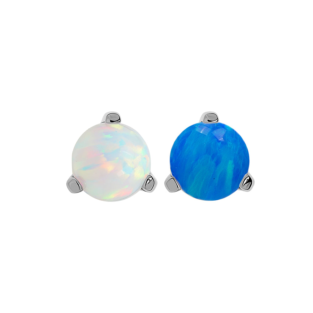Opal Ball Titanium Top - Threaded