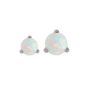 Opal Ball Titanium Top - Threaded