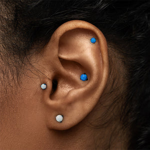 Opal Ball Titanium Top - Threaded