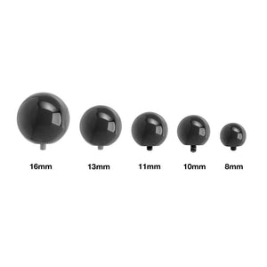 4g Internally Threaded Black PVD Coated Counter-Sunk Ball - Price Per 1