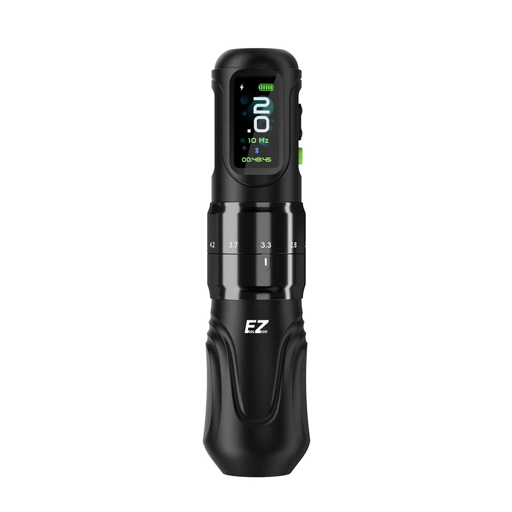 EZ P6 Adjustable Stroke Wireless Tattoo Machine — Black