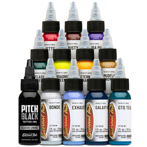 Motor City Set of 12 - 1oz Bottles - Eternal Tattoo Ink