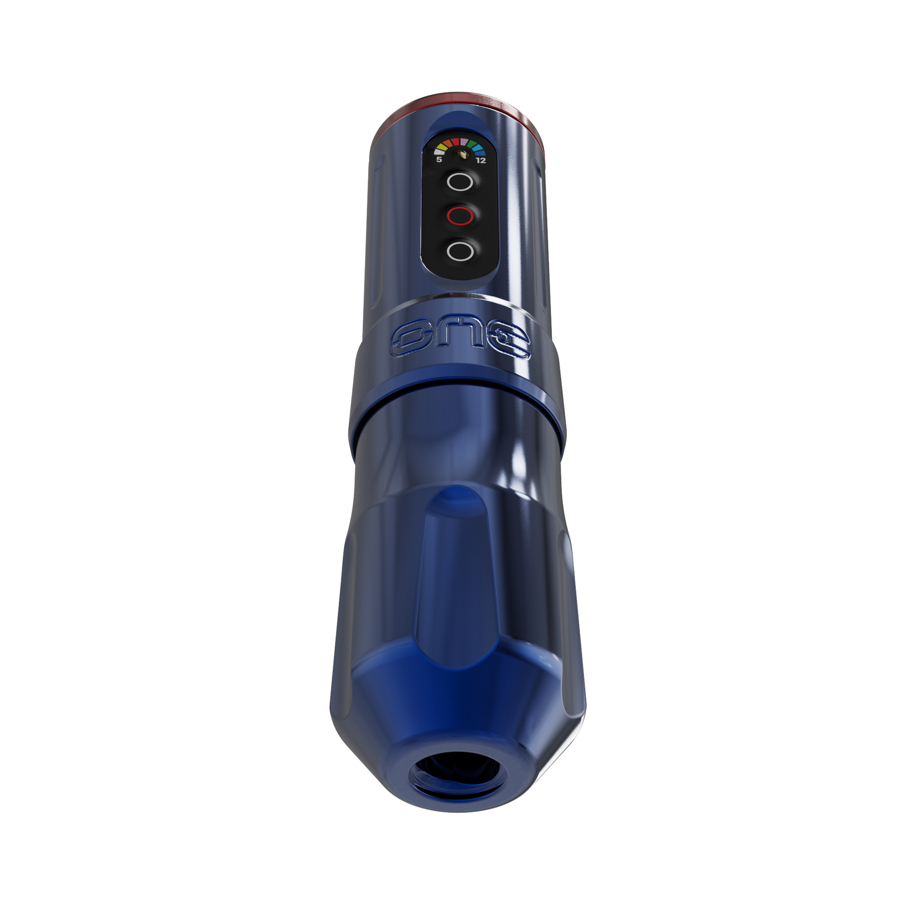 FK Irons One Tattoo Machine with Drop in Battery — Royal Blue — 4mm Stroke