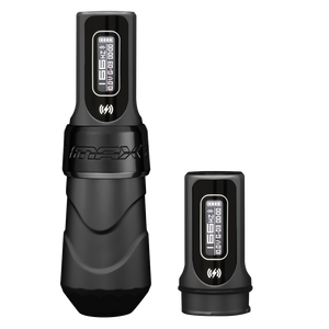 FK Irons Flux Max Tattoo Machine with 2 PowerBolt 2.0 — Pick Stroke Length and Color