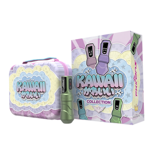 FK Irons Flux Max Tattoo Machine with 2 PowerBolt 2.0 — Special Edition Kawaii Series — 4.0mm Stroke