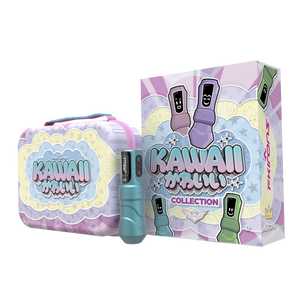 FK Irons Flux Max Tattoo Machine with 2 PowerBolt 2.0 — Special Edition Kawaii Series — 4.0mm Stroke