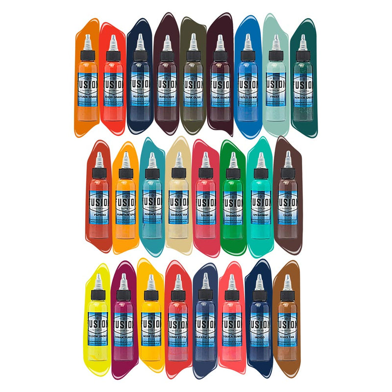 25 Color Ink Set — Fusion Tattoo Ink