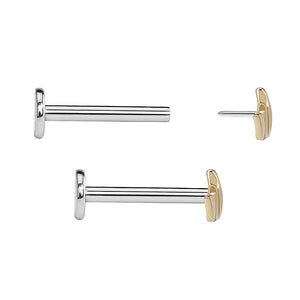 14kt Yellow Gold Lotus Flower Threadless Top — Price Per 1