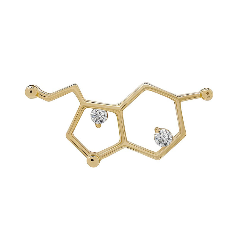 Gold Molecule Top - Threadless