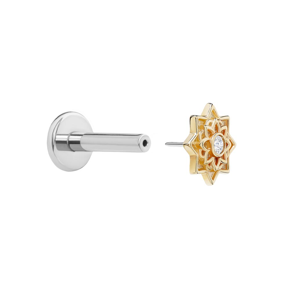 Gold Sacred Geometry Top - Threadless