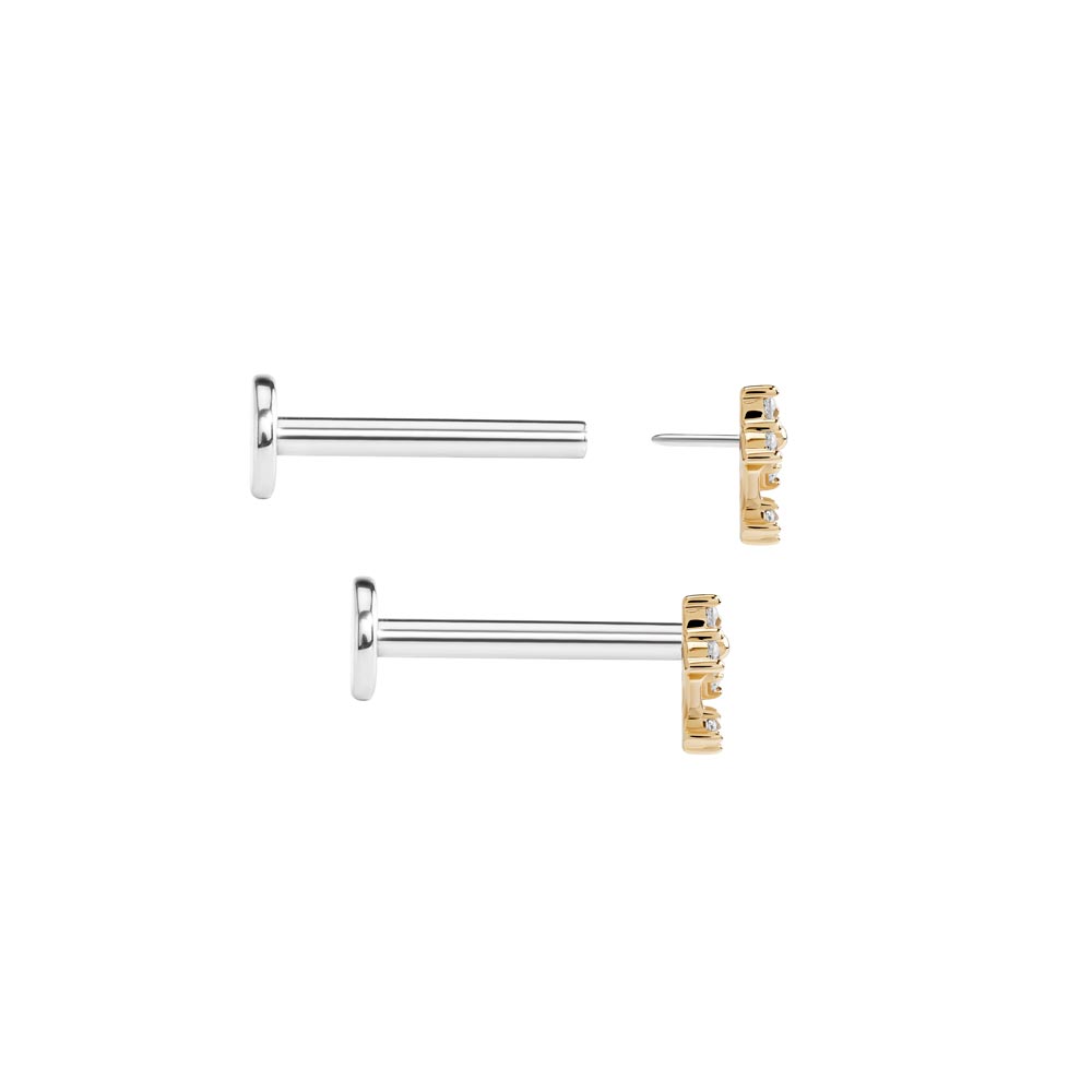 Gold Pendulum Top - Threadless