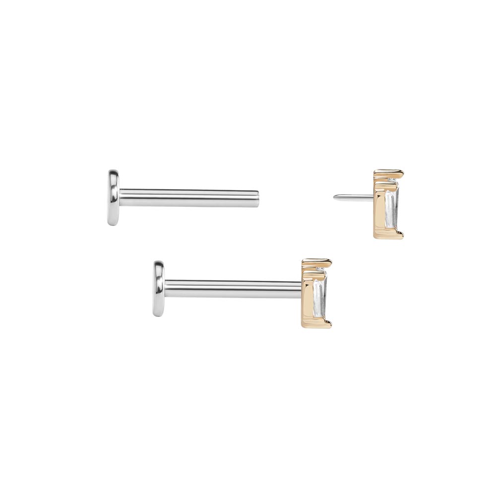 Gold Baguette Fan Top - Threadless