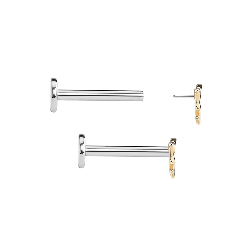 Gold Classic Bow Top - Threadless