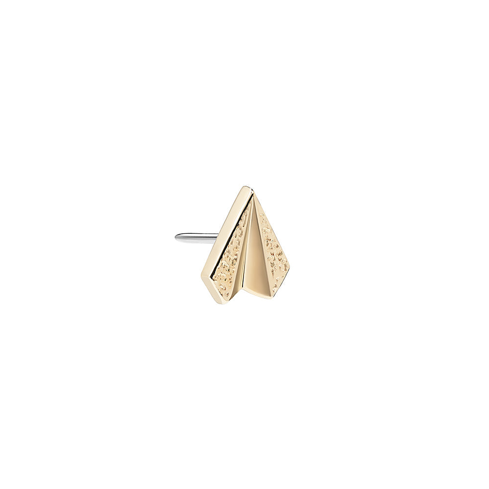 Gold Paper Plane Top - Threadless