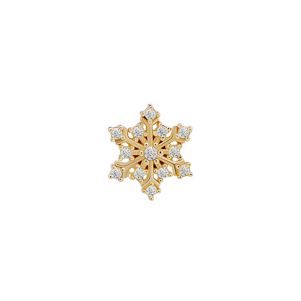 Gold Gemmed Snowflake Top - Threadless