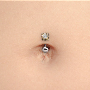 Gold Square Gem Top - Threadless