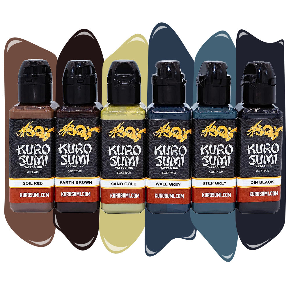 Great Wall Tattoo Ink Set — Kuro Sumi — Pick Size