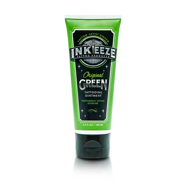 INK-EEZE Green Glide Tattooing Ointment — 3.3oz Tube