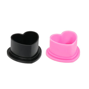 Saferly Heart Ink Caps — Bag of 500 — Pick Color and Size
