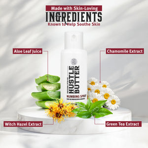 Hustle Butter Numbing Spray — 1.9oz Spray Bottle