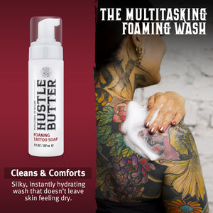 Hustle Bubbles Deluxe Foamer Antimicrobial Soap — 7oz — Single or Case of 12