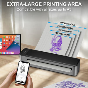 Saferly Bluetooth A3 Stencil Printer